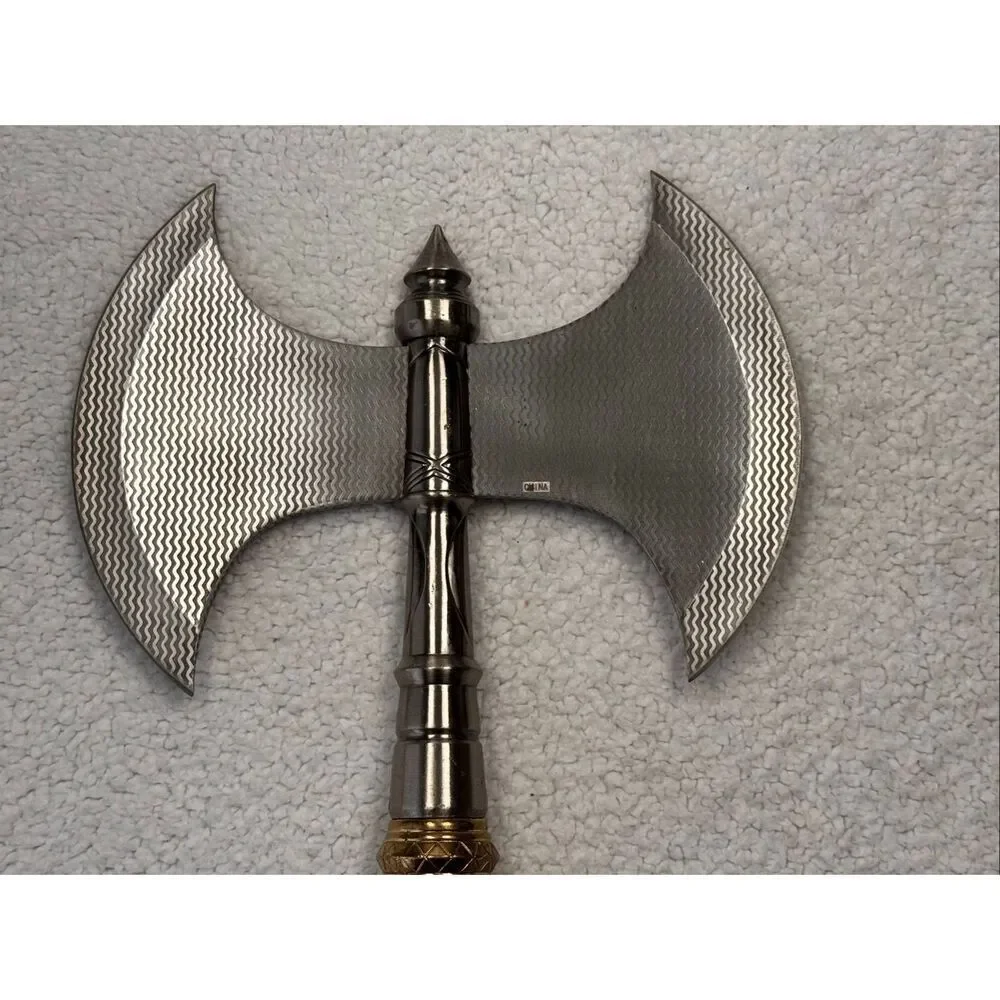 Double Blade Medieval Fantasy Fighting Axe